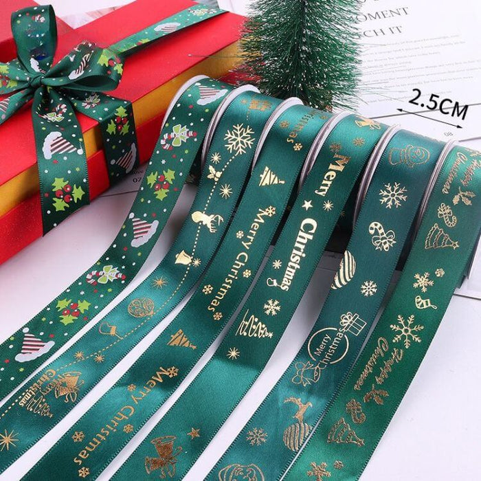 FREE Gift for Orders Over $258: Christmas Ribbon Wrapping Ribbons for Crafts DIY Holiday Decorations