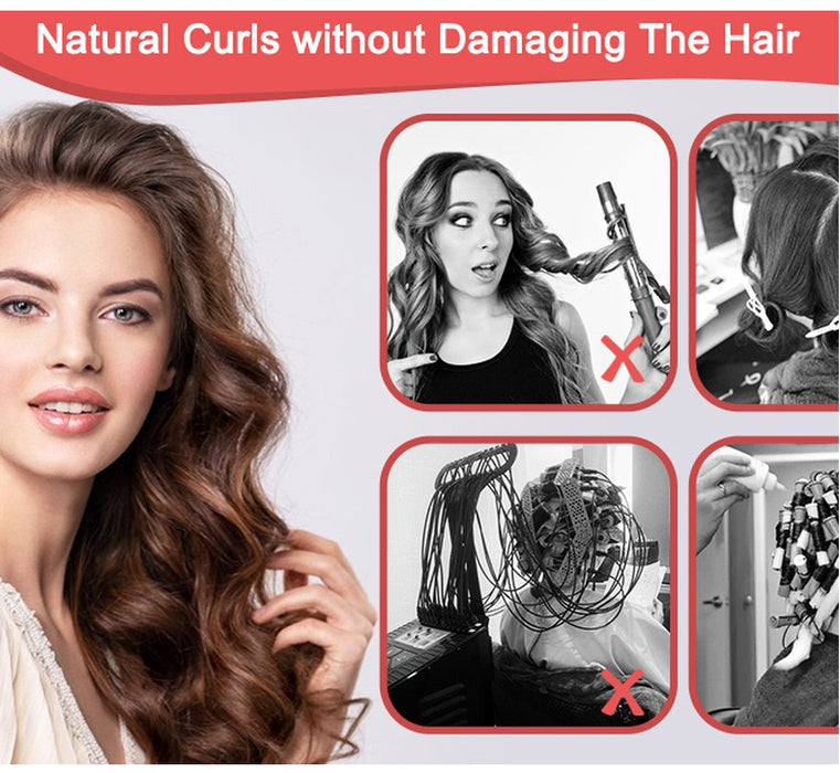 Heatless Curling Set Overnight Hair Curlers to Sleep in Heatless Curls No Heat Soft Curlers