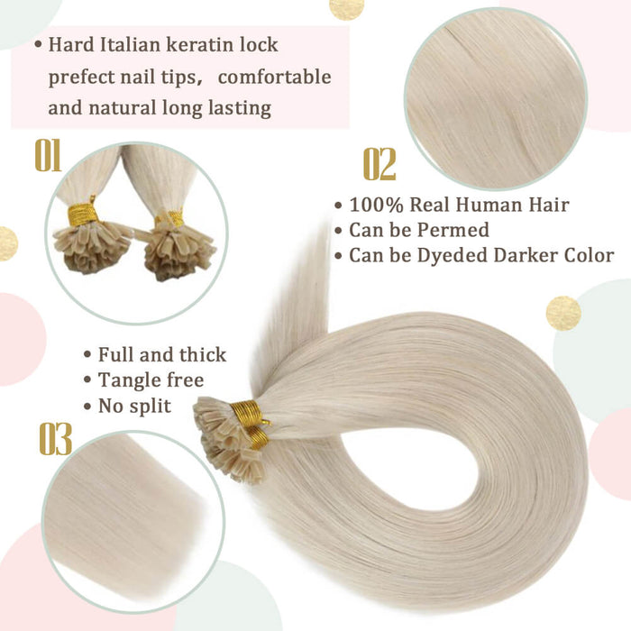 nail tip human hair extensions, Remy Human Hair, seamless prebonded hair, Nail Tip Hair Extension,Solan quality hair,hair extension keratin u, nail shape hair strands, utip hair, u tip hair extensions, nail tip hair