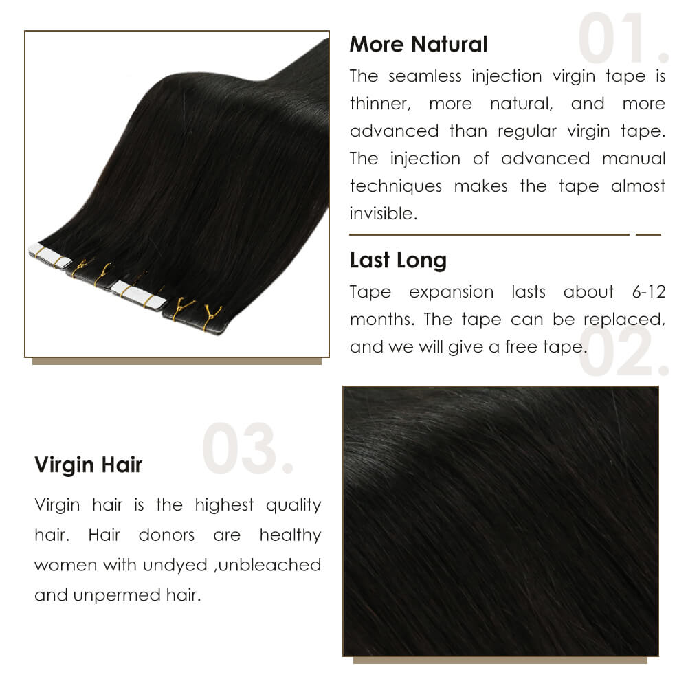 Virgin Hair Injection tape in hair extensions, sunny hair Virgin Hair Injection tape in extensions, hair tape extensions Virgin Hair Injection,