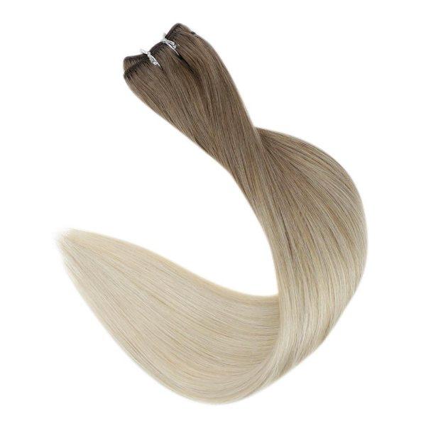 100% human weft hair extensions