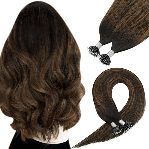 nano ring extensions human hair brown,nano ring hair, nano tip hair extensions, nano bond hair extensions, nano tip bond, nano tip hair supplier, wholesale hair extensions, remy nano ring hair