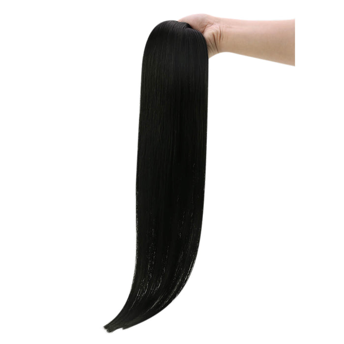 Virgin Hair Tape in Human Hair Extensions Natural Black